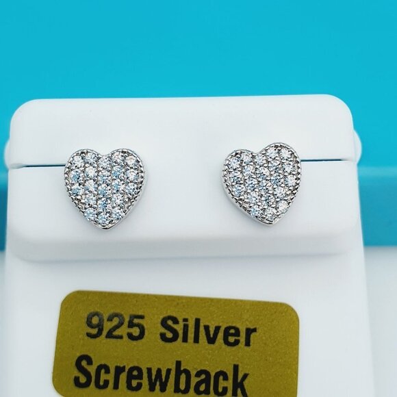 925 Sterling Silver CZ Beautiful Earrings for Women, 1USPAR4215 - Picture 1 of 11